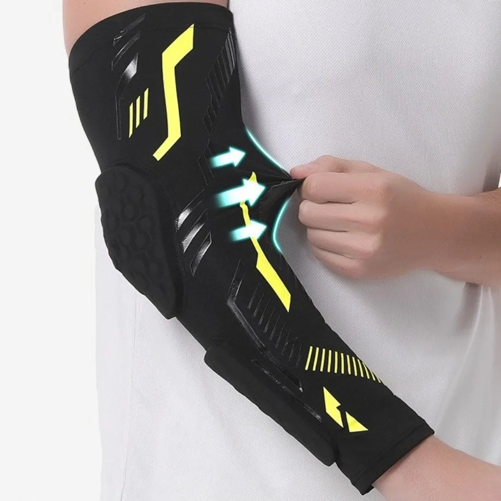 Separate Elbow Pads Honeycomb Dual Anti-Collision Elbow Brace Guard Compression Support Protective Arm Sleeve Protector