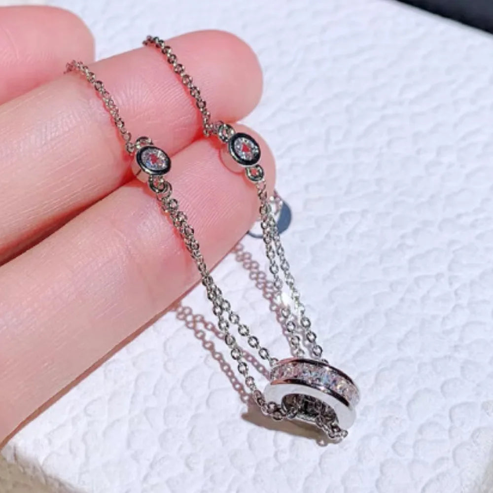 New Fashion Women's Bracelet, Shining Exquisite Chain Women's Jewelry, Suitable for Women's Daily Wear Bracelet, Christmas Gift