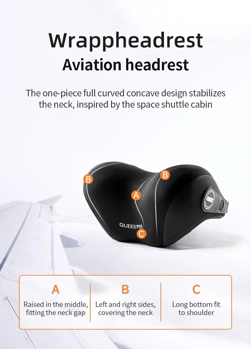 Update Car Lumbar Support Pillow Auto Neck Pillow Waist Support Removable Washable Backrest Universal Vehicle Cushion