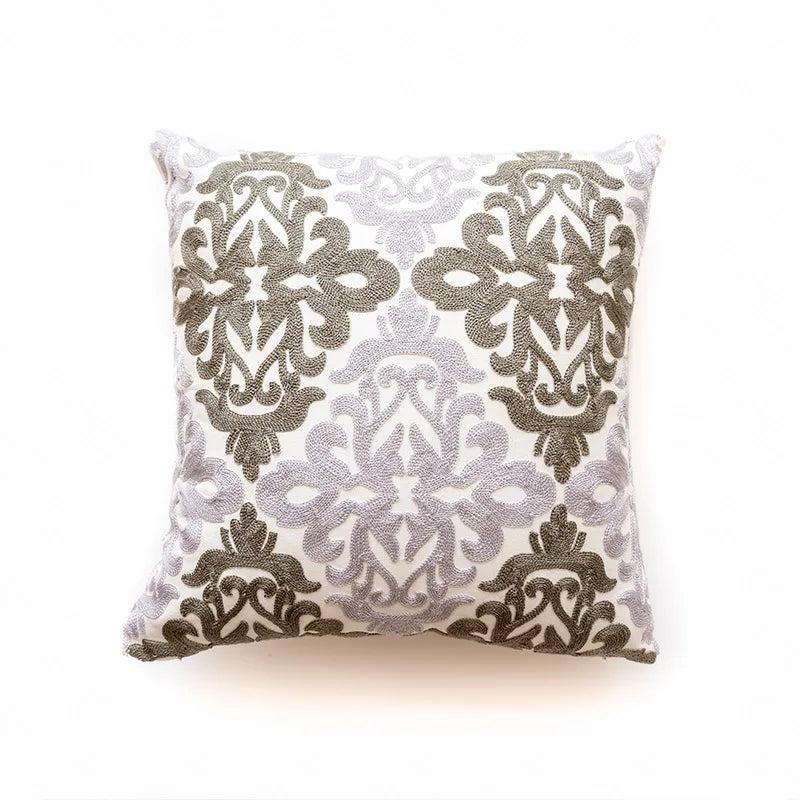 Nordic Ethnic Style Cushion Cover Cotton Moroccan Handmade Embroidery Cotton Tassel Throw Pillow Cover Living Room Home Decor