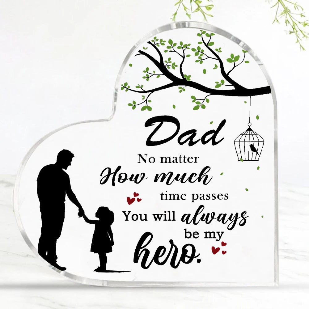 Dad Gifts From Daughter Acrylic Plaque Fathers Dad Gift For Dad Dad Birthday Gifts Christmas Dad Gifts,Festival,Halloween Decor