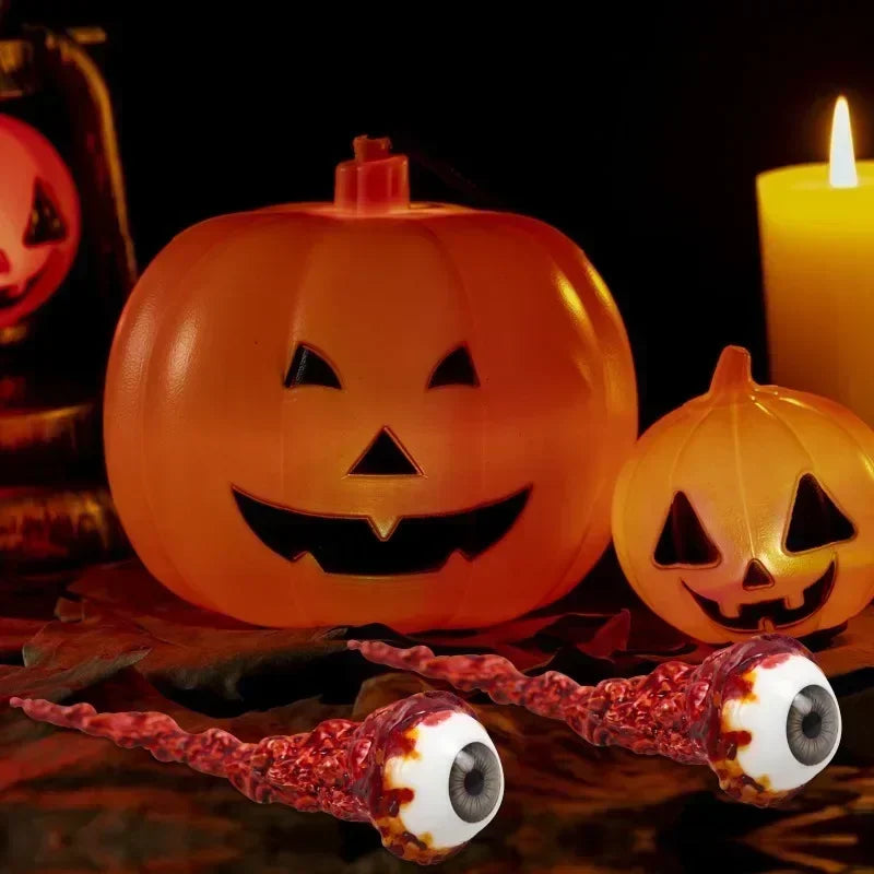 Halloween Prop Scary Decor Realistic Latex Fake Eyeballs Horror Scary Eyeball Fake Bloody Eyeball Halloween Party Decoration