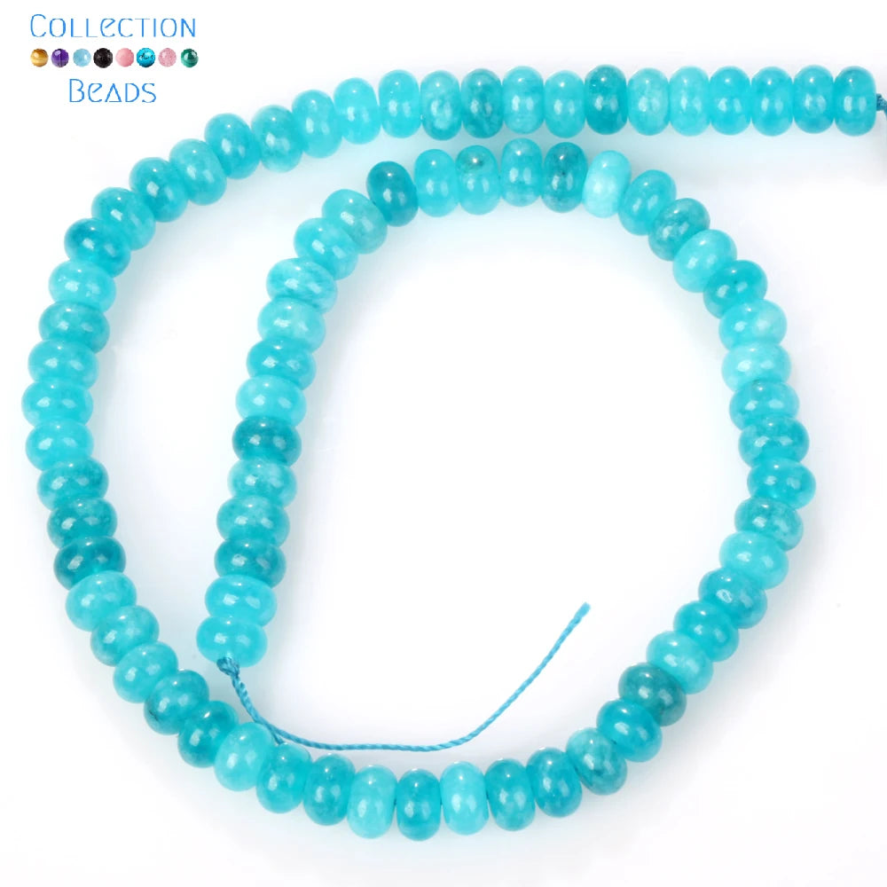 5x8mm Natural Stone Beads Aquamarine Amethyst Tourmaline Rondelle Loose Beads For Jewelry Making DIY Bracelets Accessories 15''