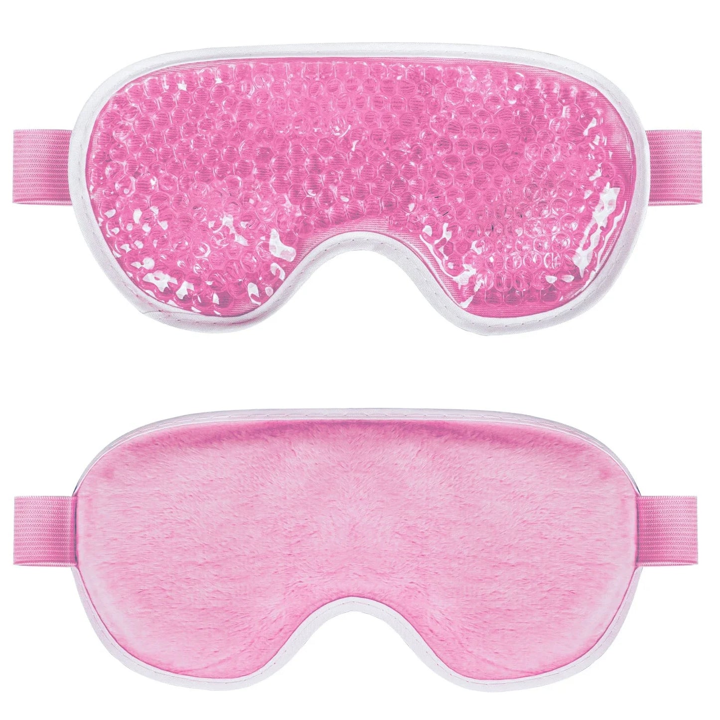 PVC Eye Mask Cooling Eye Mask Hot Cold Compress Gel Beads Eye Mask for Puffy Eyes Dark Circles Reduce Eyes Dry Sleep Eyes Mask