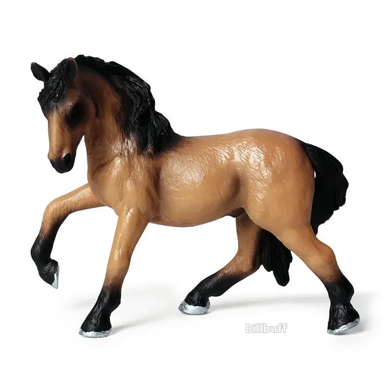 DIY Horse Race Model Horseman Farm Animal Figurines Action Ma Chang takes a shower Emulation Toys for Children Christmas Gift