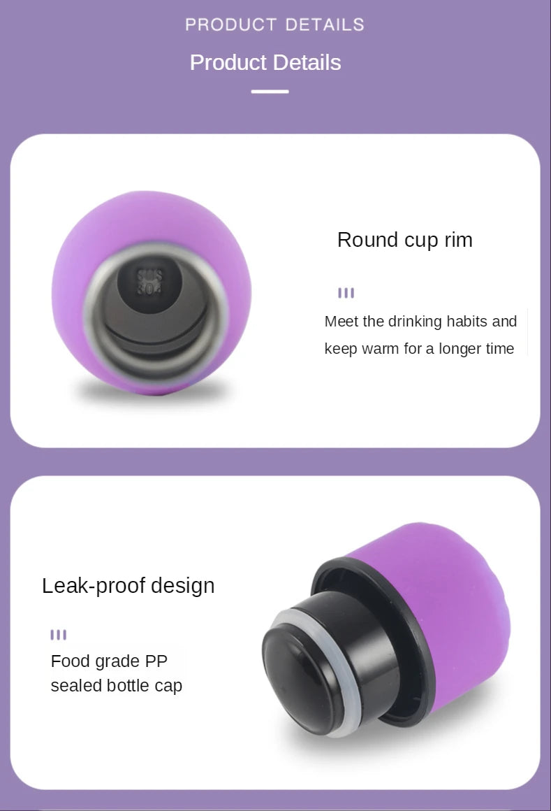 500/750/1000ml Double-Wall Insulated Vacuum Flask Stainless Steel Water Bottle BPA Free Thermos for Sport Water Bottles