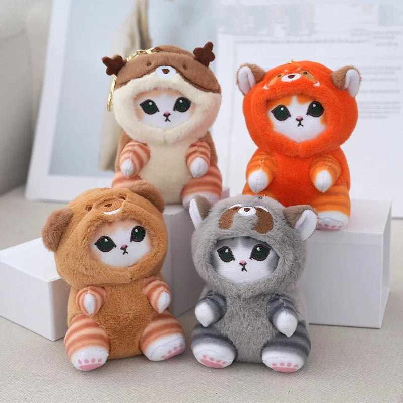 2025**Cattoon Amine Anime Mofusand  Plush Doll Toys Stuffed Animals Keychain Bag Small Pendant Hangings Christmas Birthday Gifts