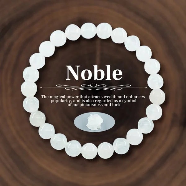 Natural White Opal Lucky Wealth Gelang Bracelet Beaded Bracelet Charm Lucky Wealth Bracelet for Men and Women Trendy Jewelry