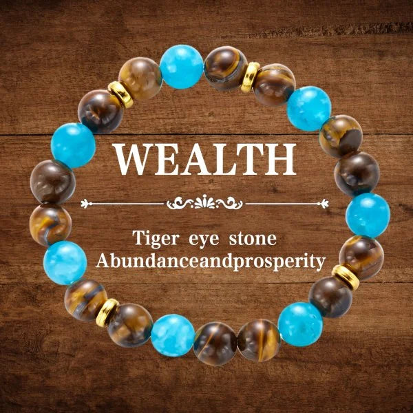 Attract Wealth Good Luck Fashion 8mm Natural Stone Beaded Bracelet for Women Bracelet Jewelry Colorful Party Gift