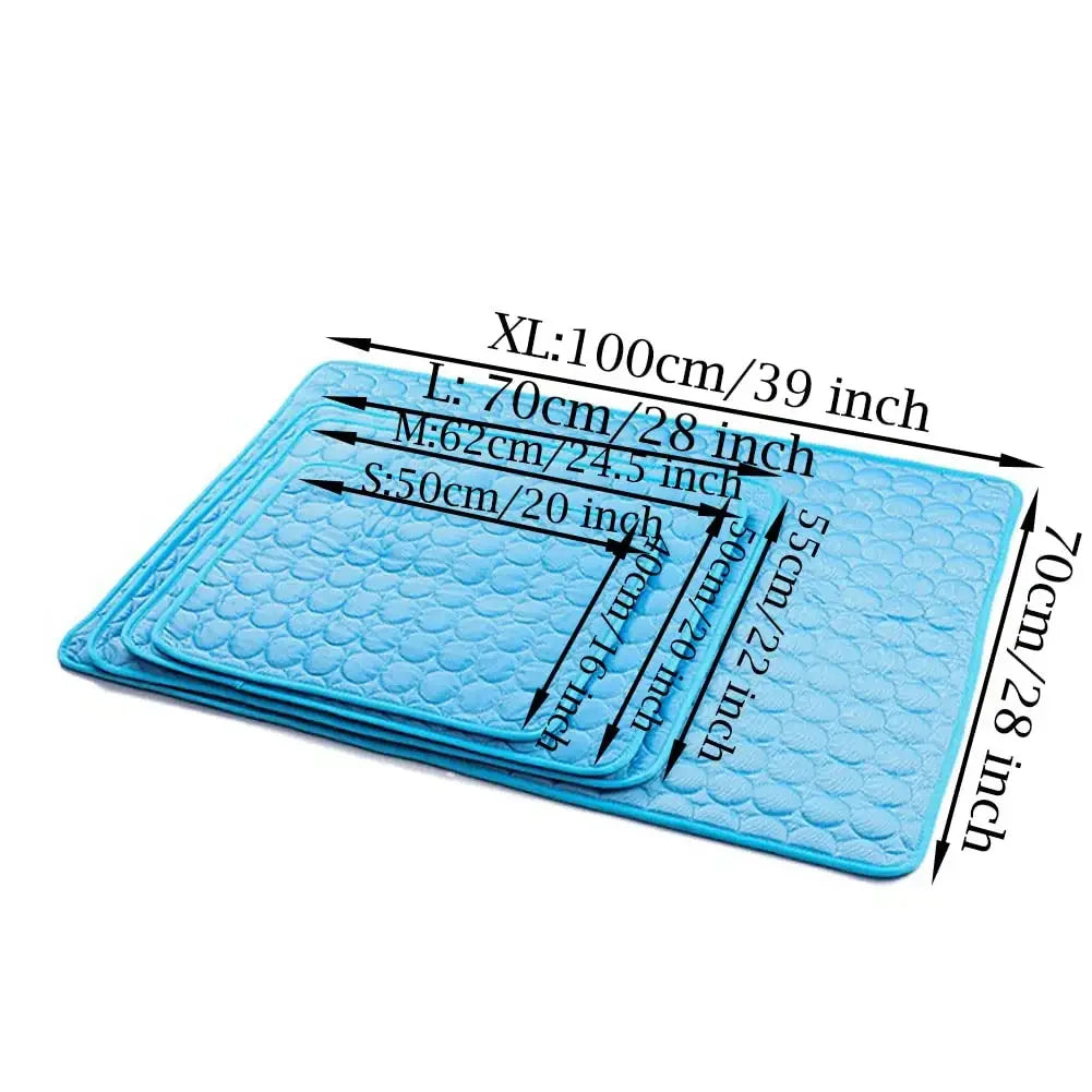 NONOR Dog Cooling Mat Summer Pet Bed for Dogs Cats Kennel Pad Breathable Pet Self Cooling Blanket Dog Car Seat Bed