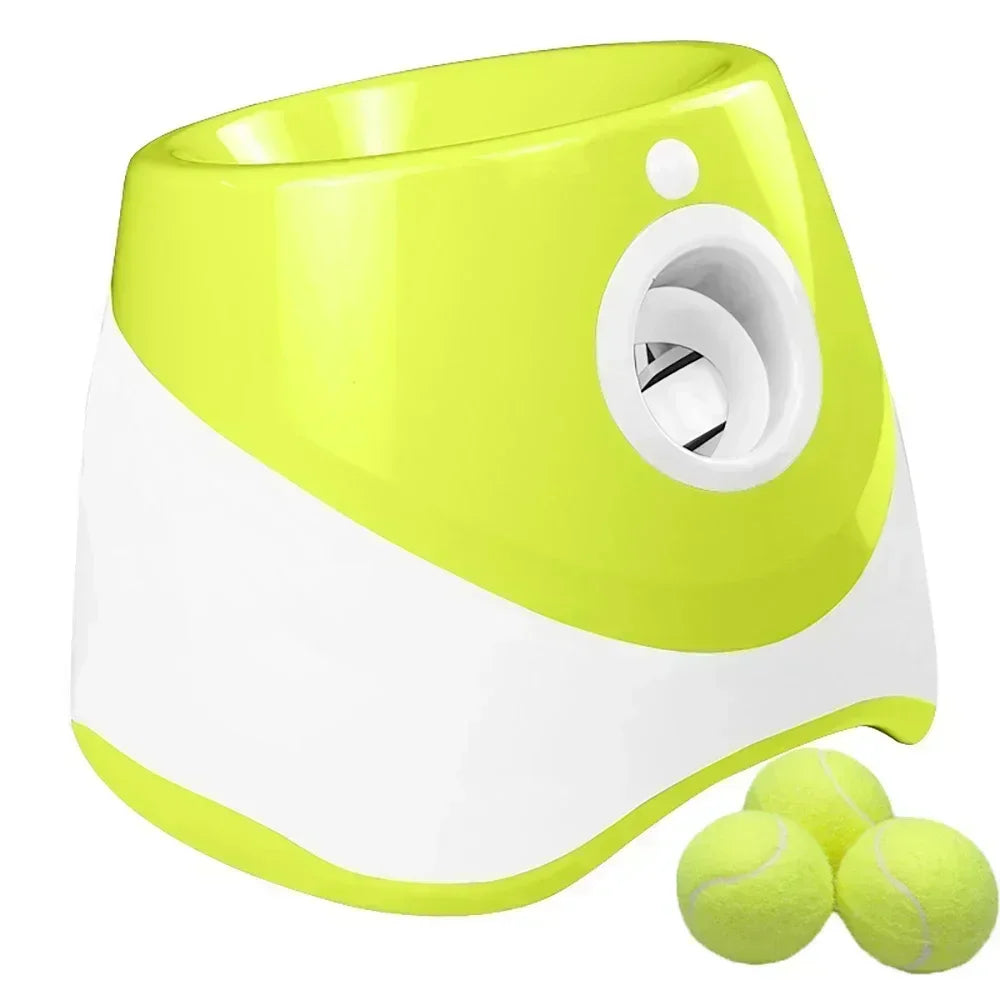 Automatic Dog Ball Launcher with 3 Distance Settings for Indoor & Outdoor Play, Keeps Pets Active & Healthy.