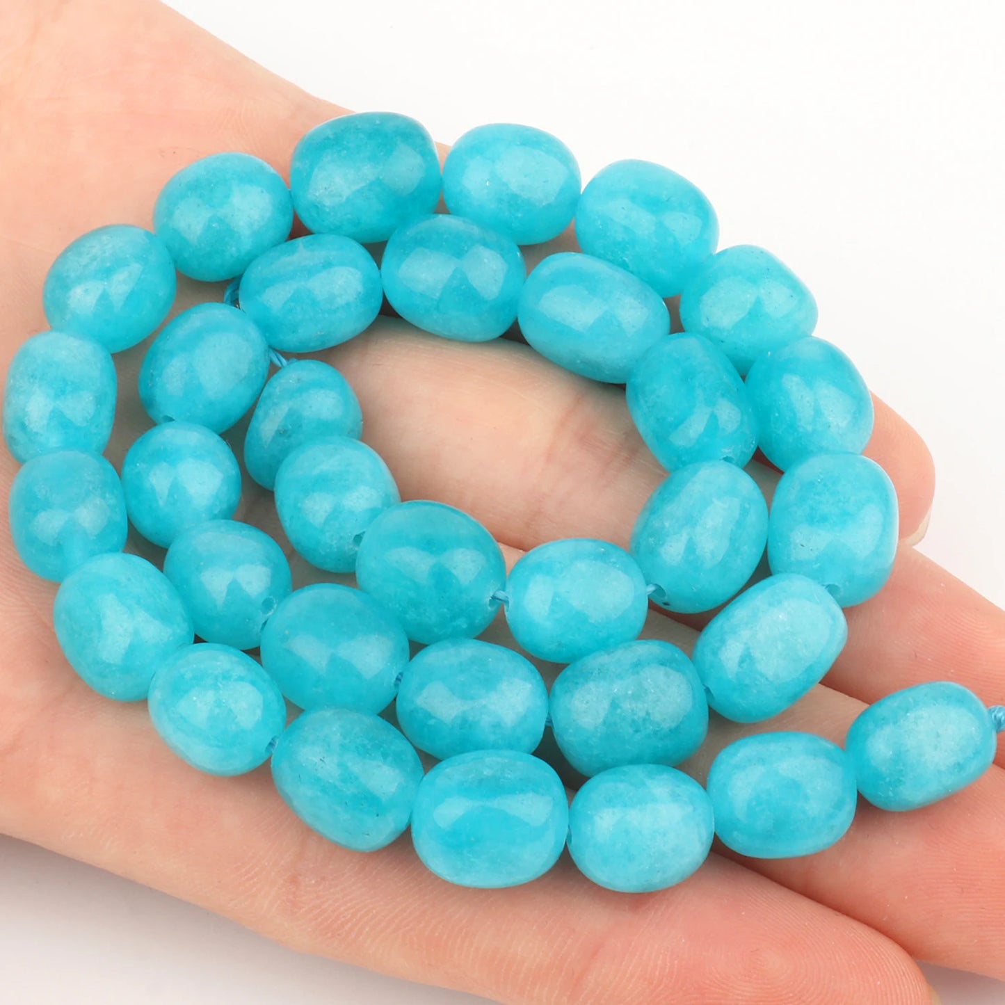 9x11mm Oval Natural Stone Tourmaline Peridot Apatite Bead Smooth Loose Beads for Jewelry Making Supplier DIY Charm Bracelet 15''