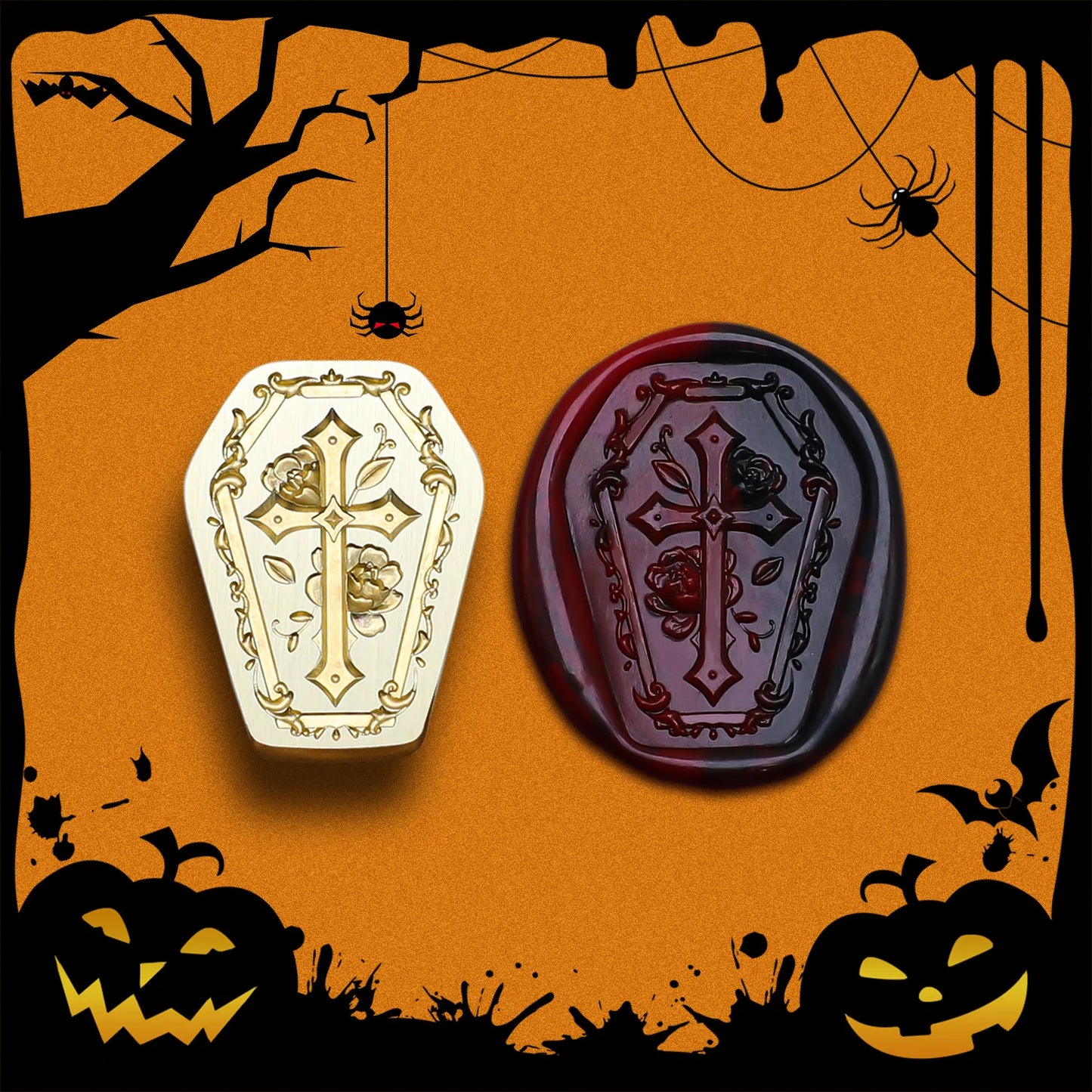 Wax Seal Stamp Halloween A Copper Head For Christmas Gift DIY Scrapbooking & Stamping Cards Envelopes Card Making Supplies