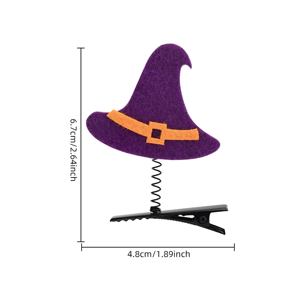 Halloween Girl Hair Clips Set  Ghost Witch Hat Pumpkin Barret  Accessories For Child Hairclip Cosplay Parties Hair Accessories