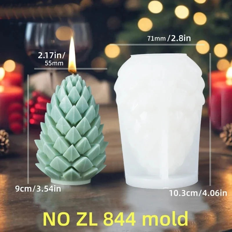 Smile Santa Claus Giving Gift Cylindrical Scented Candle Silicone Mold Santa Claus Hold Gift Resin Plaster Molds Christmas Gift