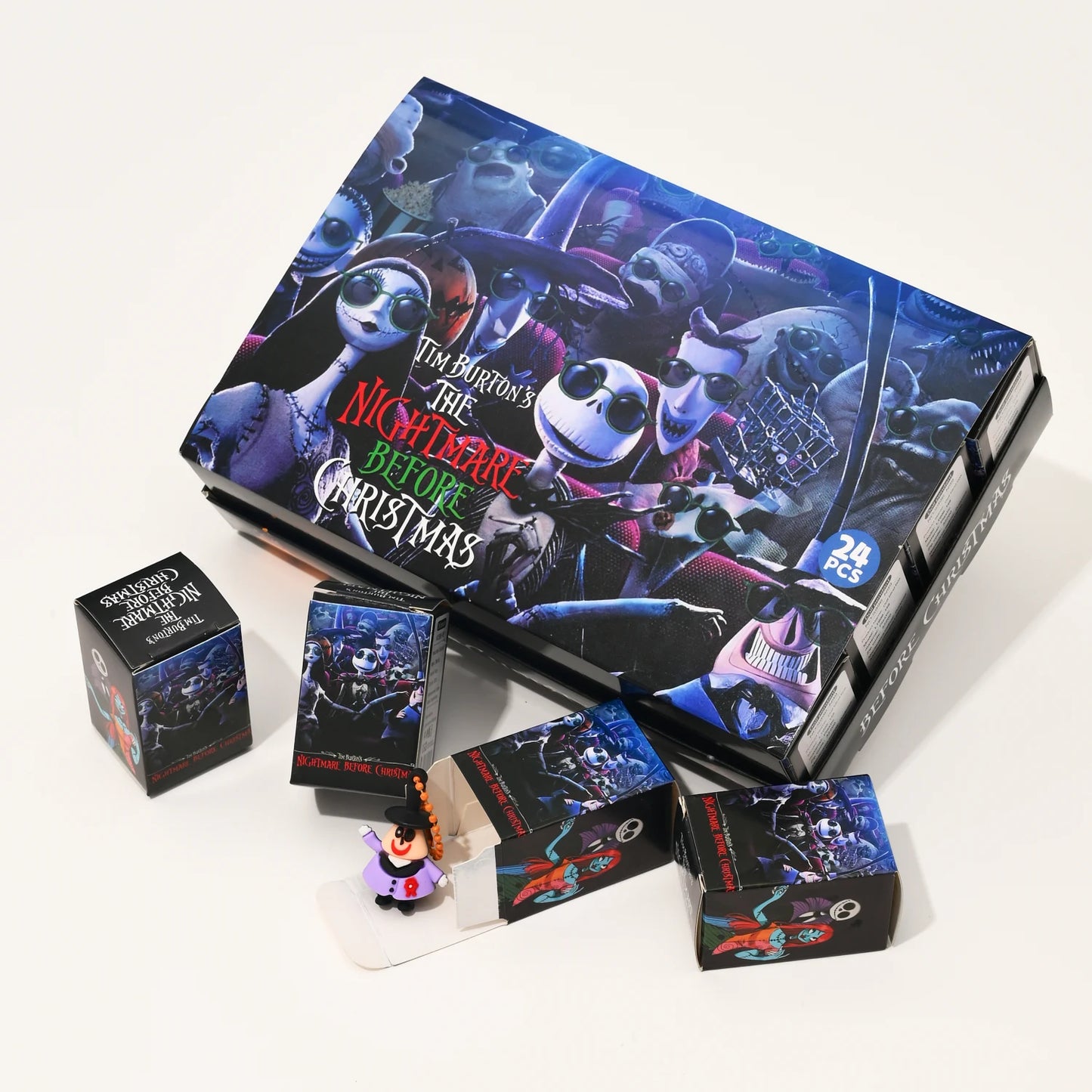 2025New Halloween Christmas Gift Blind Box 24 Small Box Santa Claus Series Exquisite Pendant Doll Male and Female Small Gifts