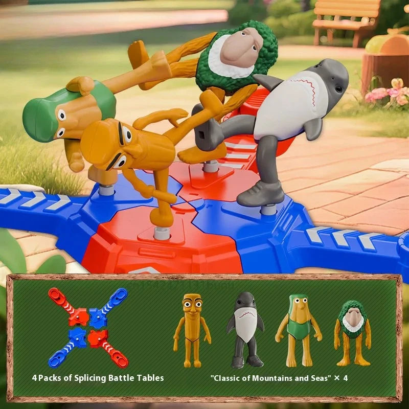 Italian Brainrot Tung Tung Tung Sahur Multiplayer Battle Toy Parent Child Interaction Arena Competition Christmas Gift