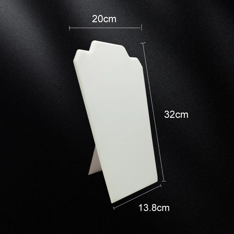 Wooden Necklace Stand White Pu Jewelry Pendant Display Holder Organizer Storage Easel Shelf Rack 3 Color 12.5*22.5Cm