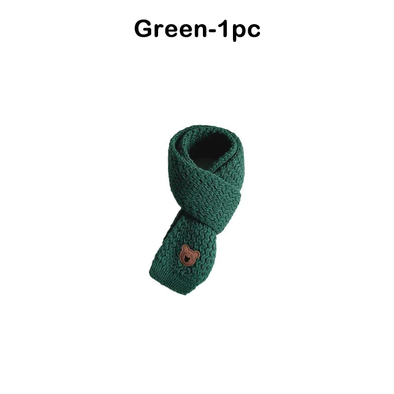 Kids Windproof Scarf Fleece Lined Warm Neck Cover Toddler Winter Scarf Christmas Gift Unisex Baby Outdoor Scarf Korean Cute
