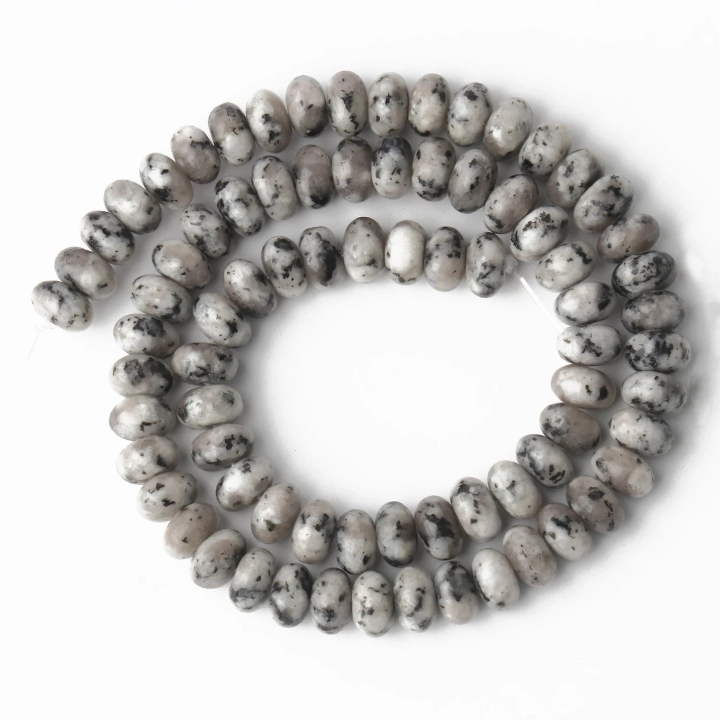 5x8mm Natural Stone Abacus Beads Angelite Tourmaline Tiger Eye Quartz Rondelle Loose Beads for Jewelry Making DIY Bracelets 15''