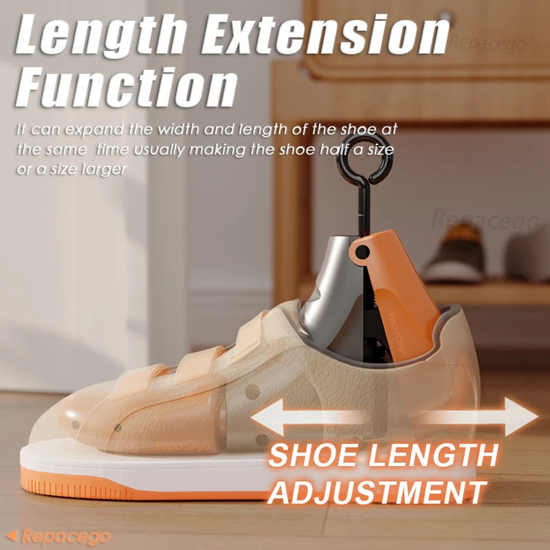 Repacego 1/2Pcs Shoe Stretcher Shoe Trees Universal Unisex Women Men Adjustable Length Width high top Expander Extender Keeper