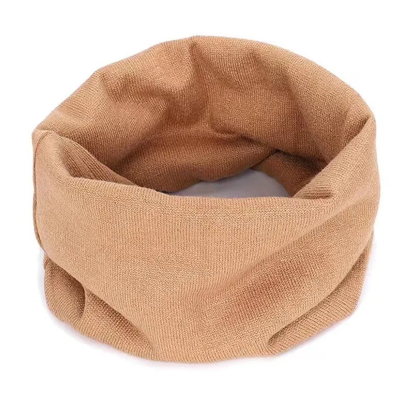 New Cashmere Winter Scarf for Baby Boys Girls Kids Knitted Scarves Unisex Elastic Mufflers Children Autumn Crochet Baby Scarf