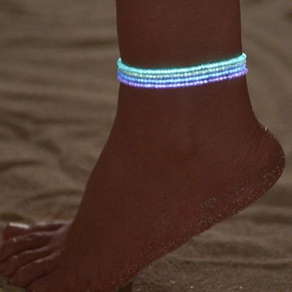 Shell Starfish Anklets for Women Bohemian Anklet Leg Rice Beads Bracelet Handmade Foot Chain Boho Jewelry Sandals Gift