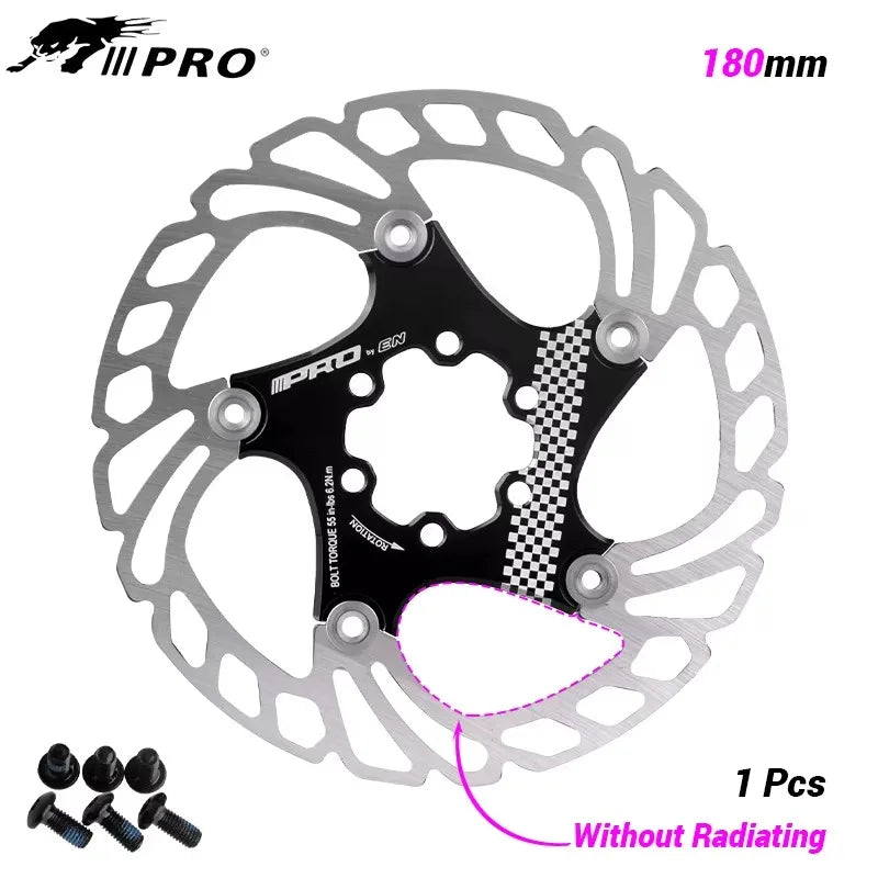 IIIPRO 6-Bolt Brake Disc 160mm/180mm/203mm Brake Disc Rotor Floating Cooling Heat Dissipation DH 6 Inch MTB/Road Bike