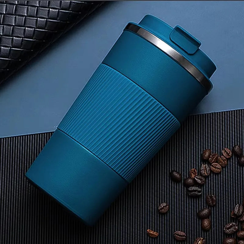 304 Stainless 500ml Steel Vacuum Insulated Water Bottle Anti Slip Coffee Mug Thermal Mug Portable Bottle Office Gift Set