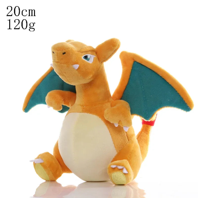2025 20cm Pokemon Stuffed Plush Toys Kawaii Pikachu Raichu Jenny Turtle Anime Doll Kids Birthday Christmas Gift