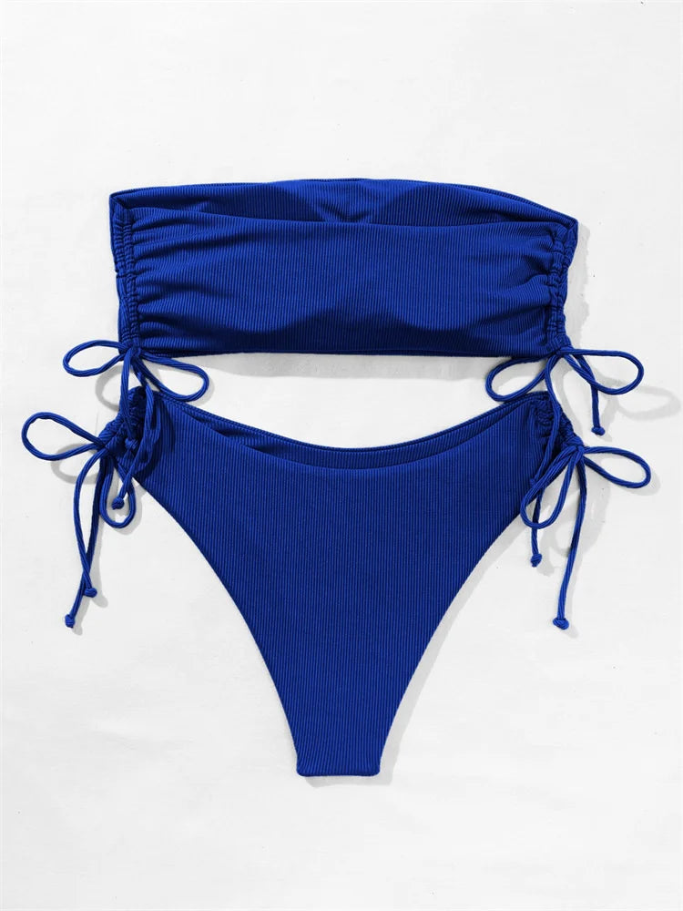 Sexy Solid Bikinis Women's Swimwear Push Up Female Swimsuit Swimming Bathing Suits Brazilian Girls Bikini Set Beach Wear Bather