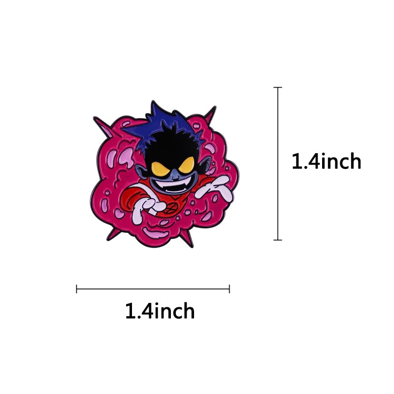 Cartoon Character Pin Badge Accessory for Lapels Denim Jacket Hat Bag Dress Shirt Backpack