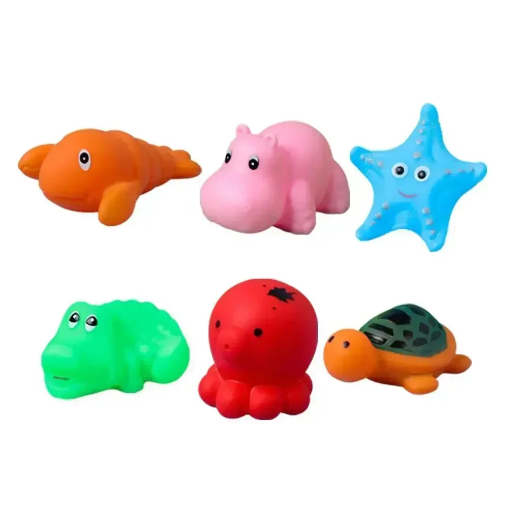 Foldable Pet Water Play Pool with Fun Turtle, Starfish & Octopus Toys for Cats and Dogs - Summer Cooling Bath Basin