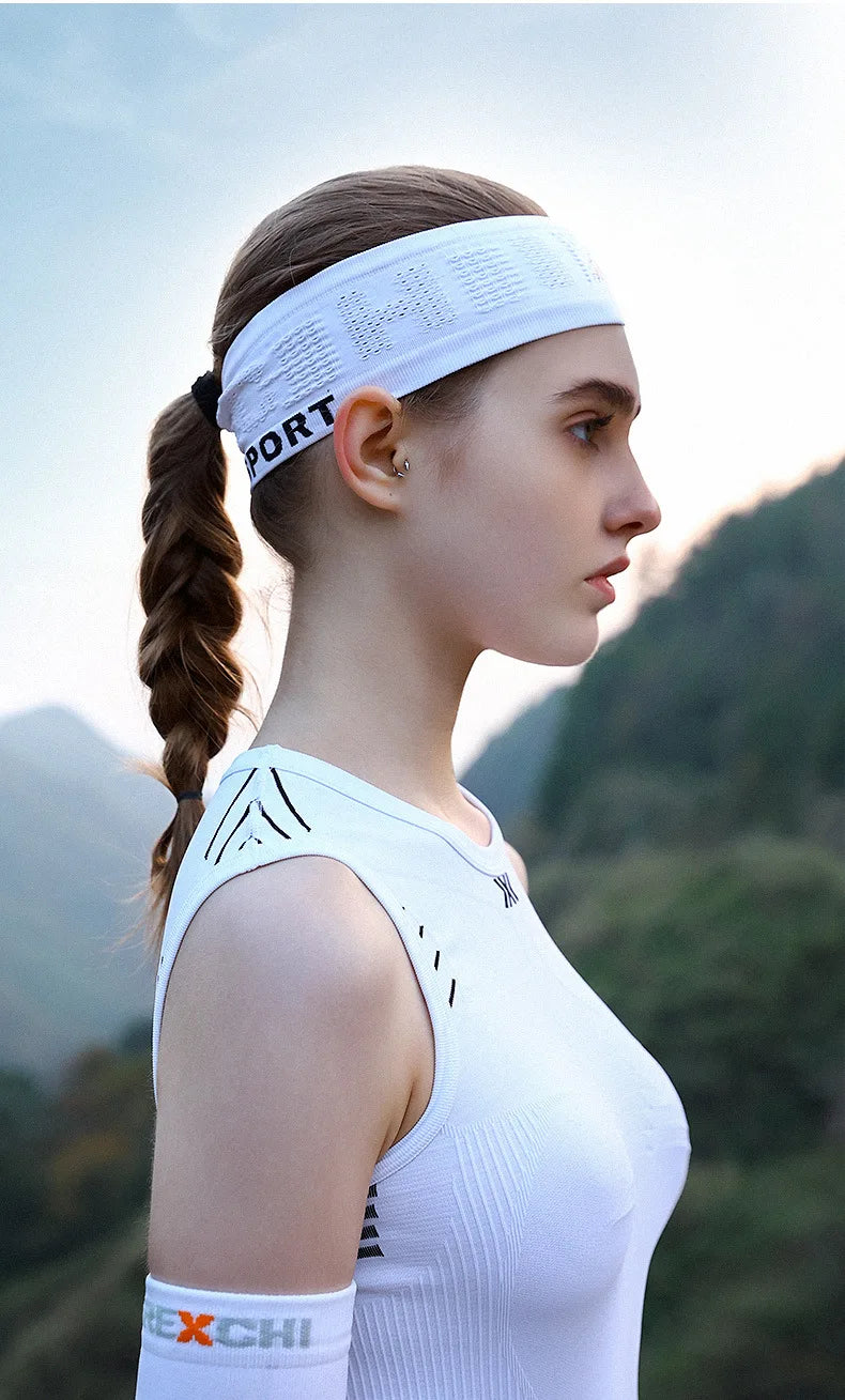 Cooling Stretchy Visor Unisex Sweatband for Men and Women No Slip Band Lightweight Performance Running Sun Protection Visor