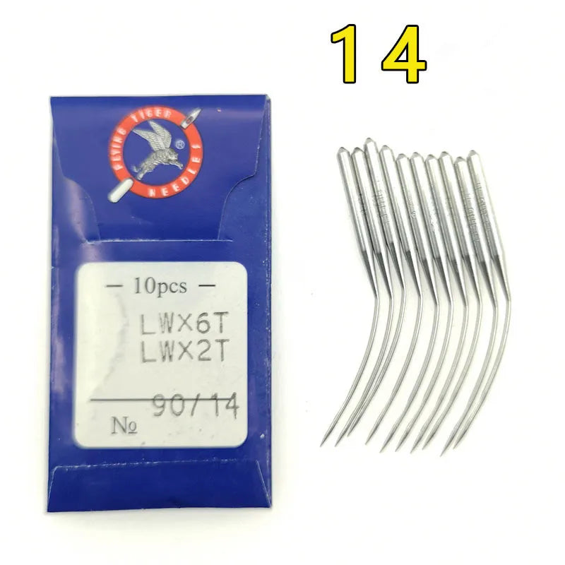 10Pcs Flying Tiger LW*6T Portable Silver Metal Blindstitch Sewing Machine Needles