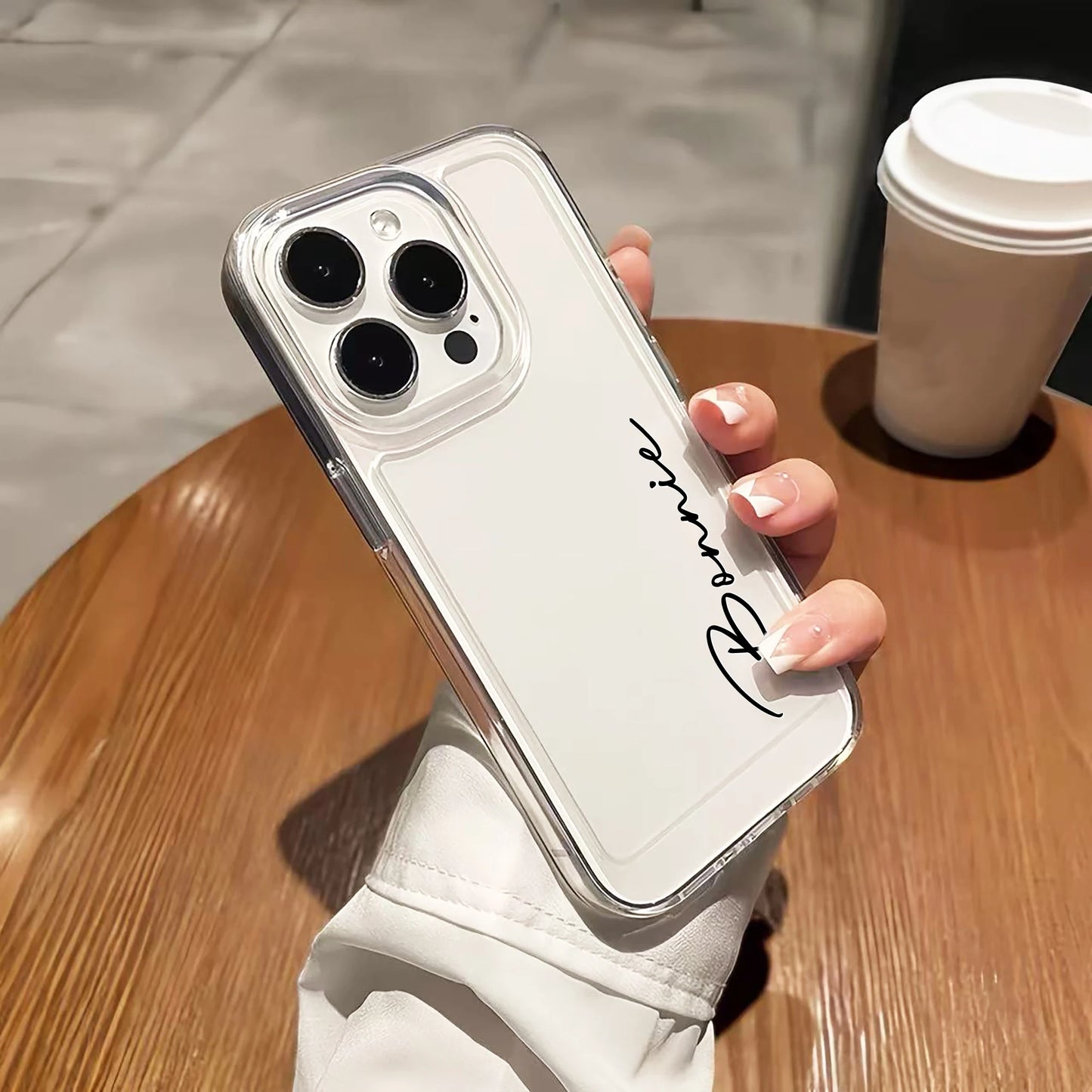 ﻿ Personalized Custom Name DIY Phone Case For iPhone 17 16 15 14 13 12 11 Pro Max Plus Clear Soft TPU Case Shockproof 17 Air