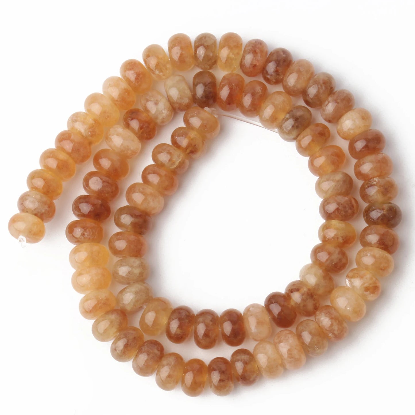 5x8mm Natural Stone Abacus Beads Angelite Tourmaline Tiger Eye Quartz Rondelle Loose Beads for Jewelry Making DIY Bracelets 15''