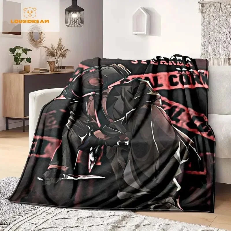 Skibidi Toilet Funny Flannel Blanket Flannel Warm Blanket Adults 3D Printed Coverlet Man Cave Sofa Camping Decor Christmas Gift