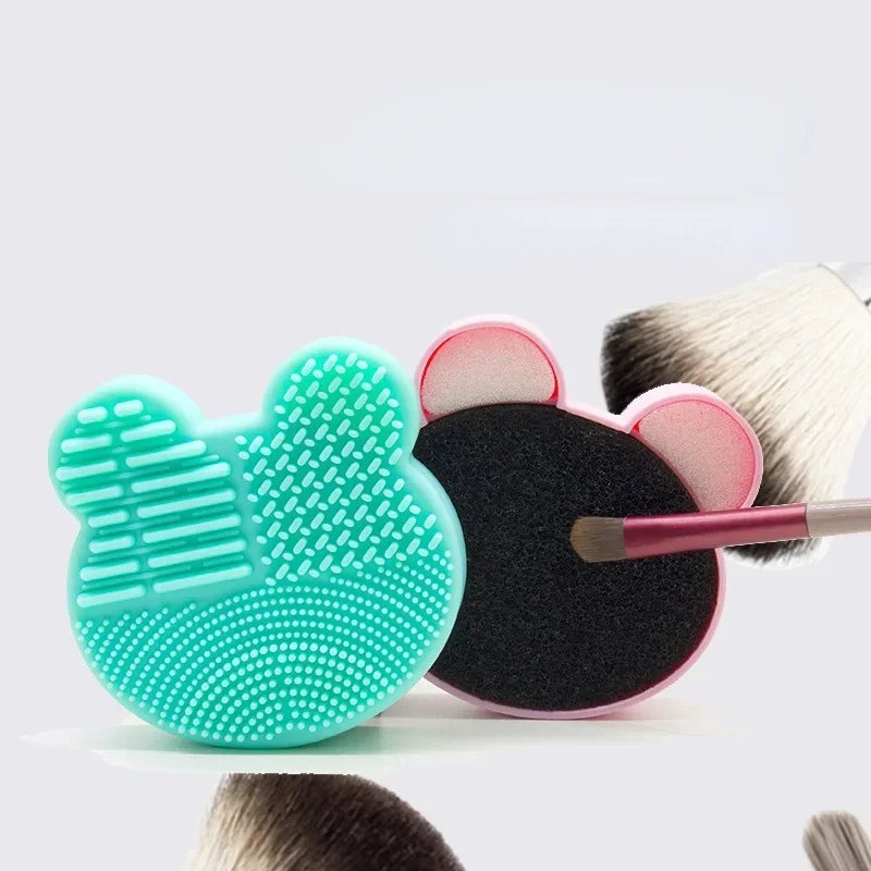 1pc Make Up Brush Cleaner Pad Washing Brush Pad Cleaning Mat Cosmetic Brush Cleaner Universal Make Up Tools Scrubber Board Pad