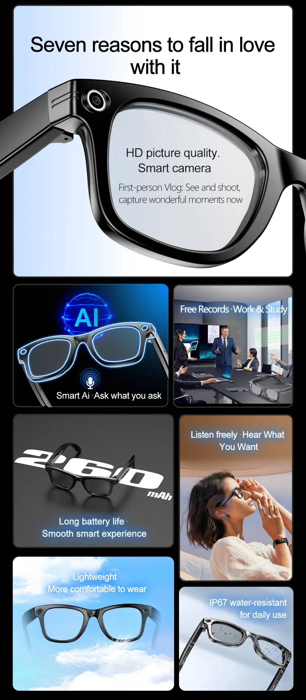 2025 New For Xiaomi Smart Glasses Photography Video AI Intelligent Interactive Translation Smart Sunglasses IOS Andirod Glasses
