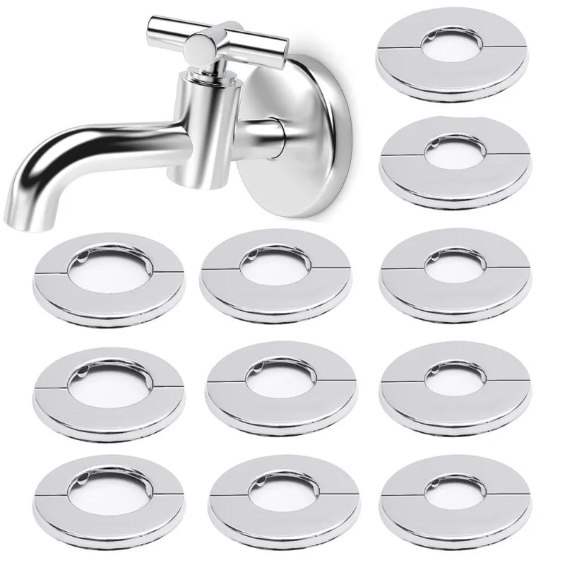 Faucet Stainless Steel Decorative Cover Faucet Water Pipe Round Detachable Decorative Cover Home Bathroom Hardware Accessories