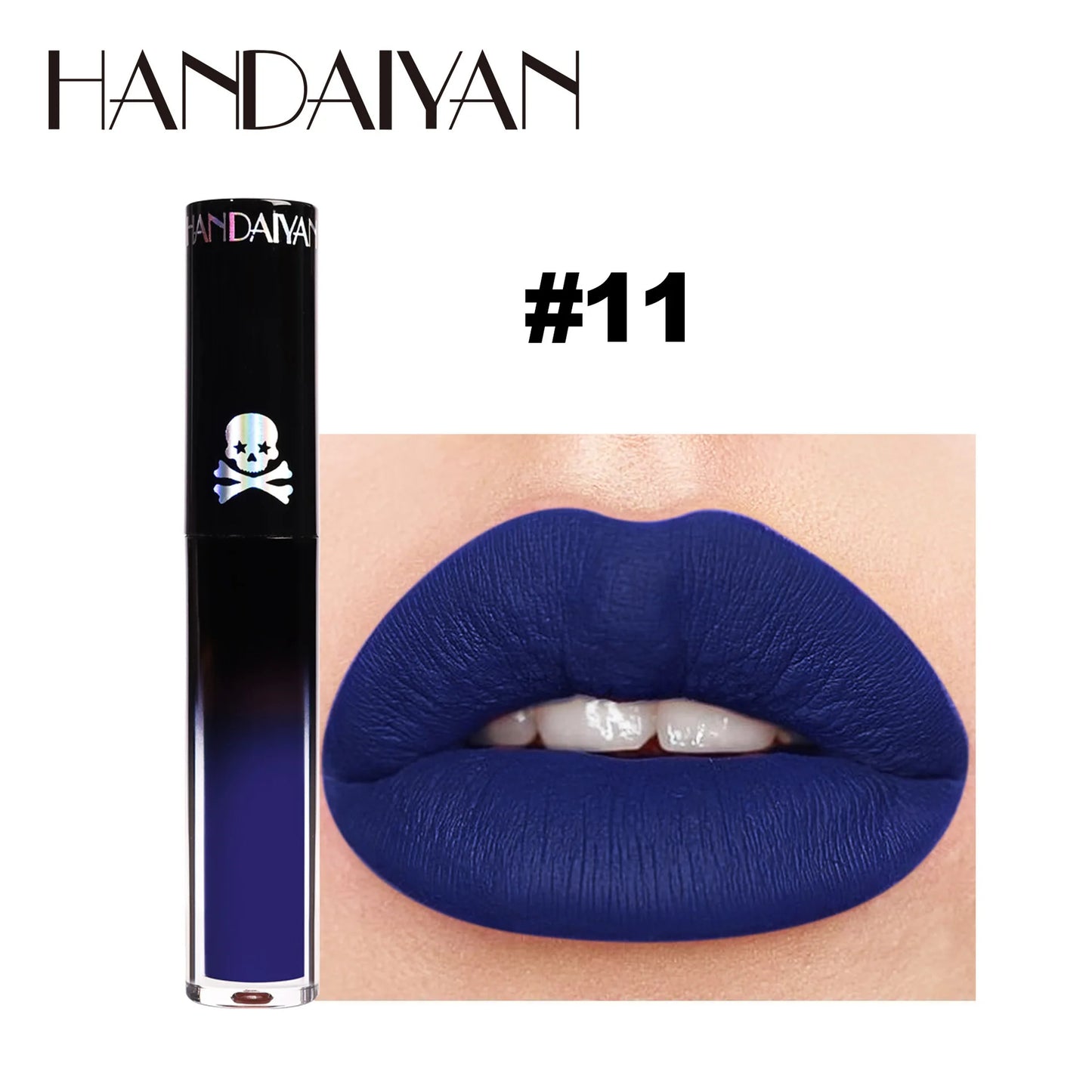 Vampire Black Purple Halloween Christmas Lipstick Moisturizing Waterproof Matte Lip Glosses Pigmented Lip Tint Makeup