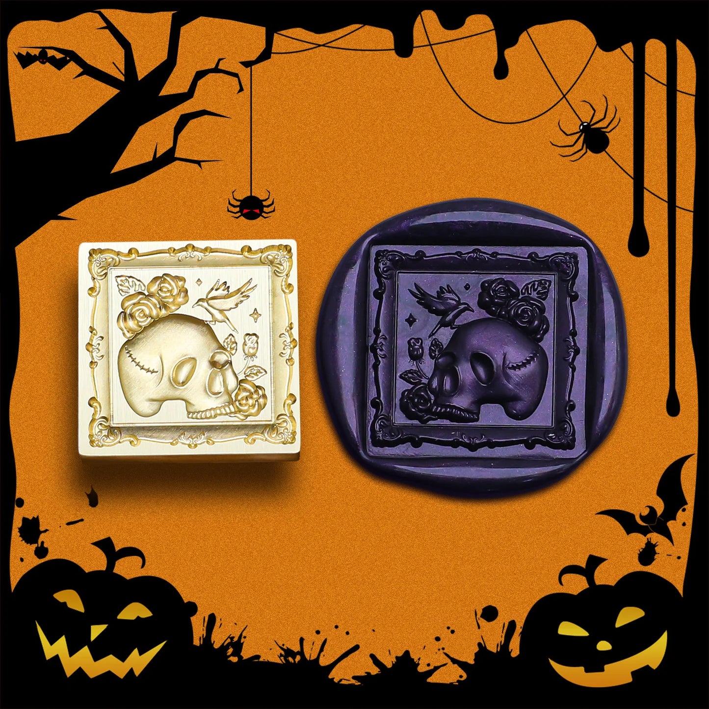 Wax Seal Stamp Halloween A Copper Head For Christmas Gift DIY Scrapbooking & Stamping Cards Envelopes Card Making Supplies