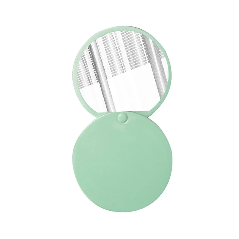 Sliding Cover Handheld Makeup Mirror Portable Folding Make-Up Mirror Creative Mini Mirror Sliding Cover Handheld Makeup Mirror