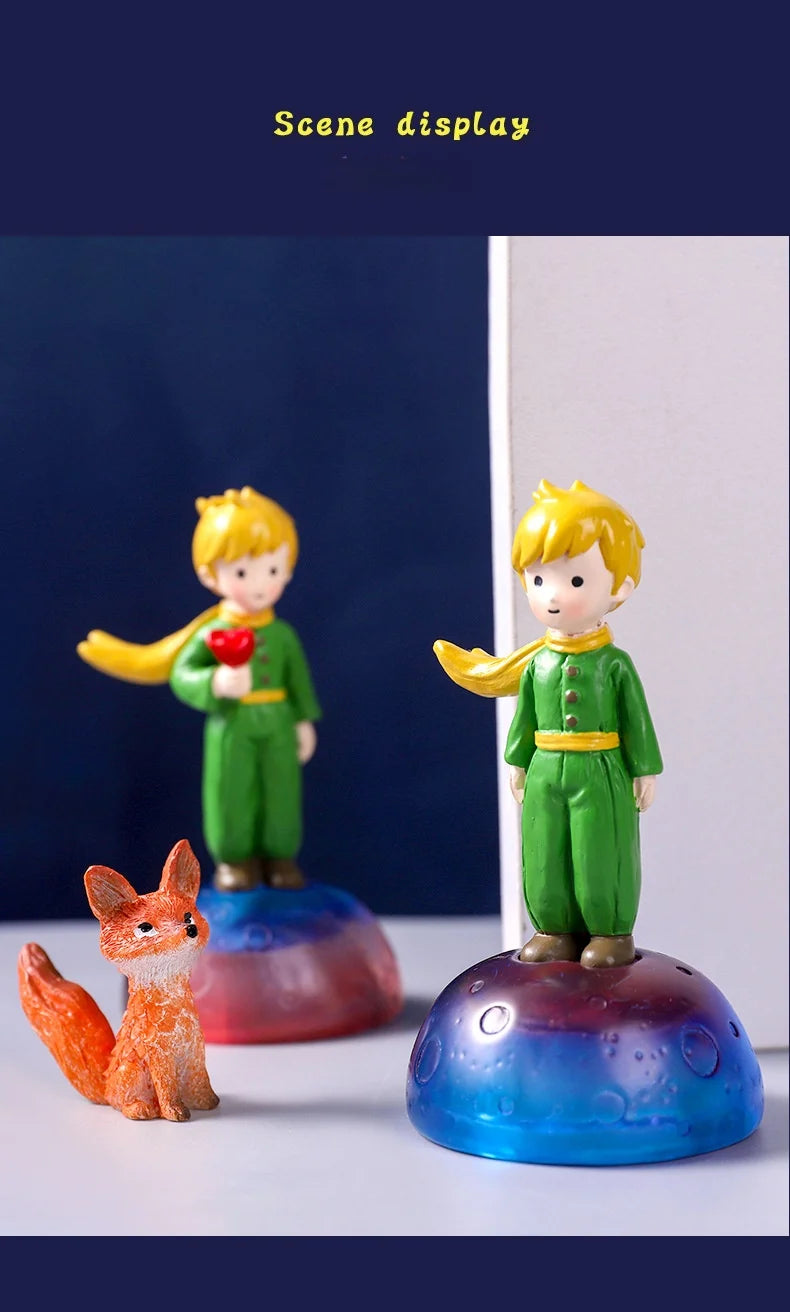 Home Decoration DIY Resin Crafts Little Prince Home Desk Small Ornaments Children's Birthday Christmas Gift Ornaments Decoration