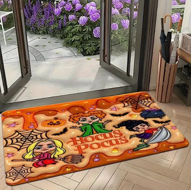 Halloween Welcome Doormat for Indoor and Outdoor Bedroom Use Suitable for Home Halloween Kitchen Home Holiday Entrance Mat Decor