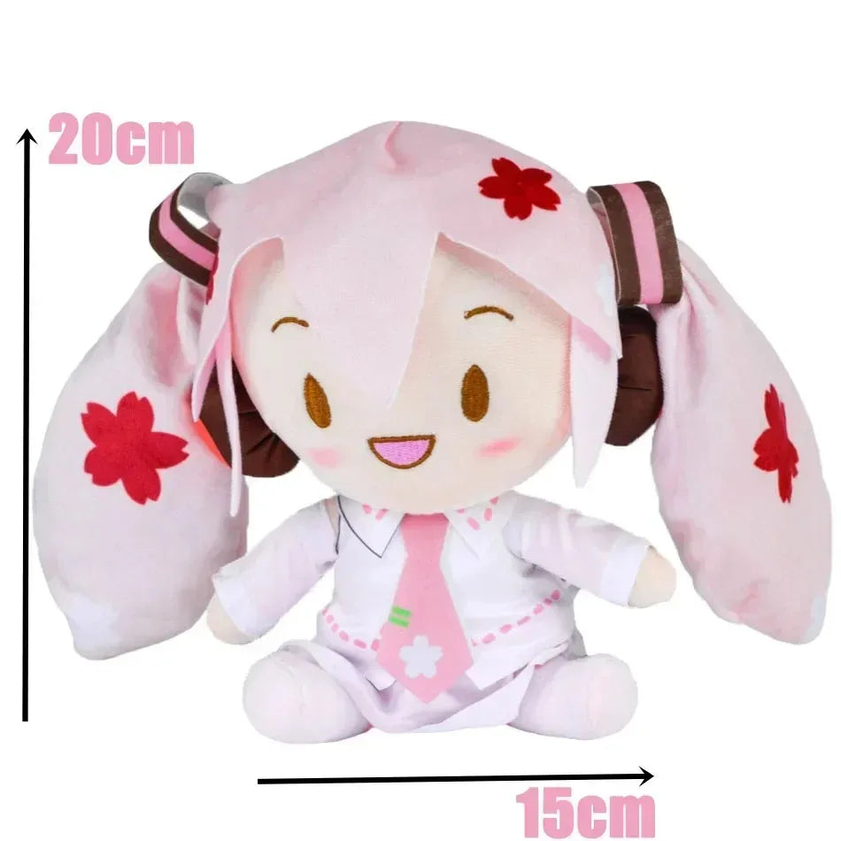 NEW 20/25cm Japanese Anime Plush Stuffed Toy Hatsune Miku Plush Doll Soft Pillow Future Doll Cute Christmas Gift For Children