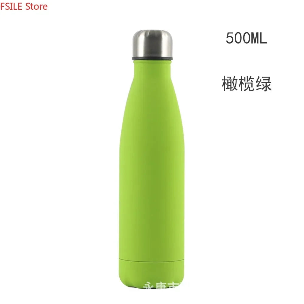 500/750/1000ml Double-Wall Insulated Vacuum Flask Stainless Steel Water Bottle BPA Free Thermos for Sport Water Bottles
