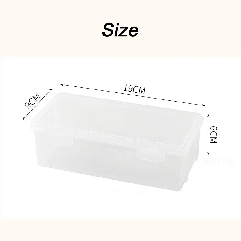 1/3Pc Clear Pencil Box Large Capacity Plastic Organizer Storage Boxes Bulk Stackable Design Portable Office Supplies For School