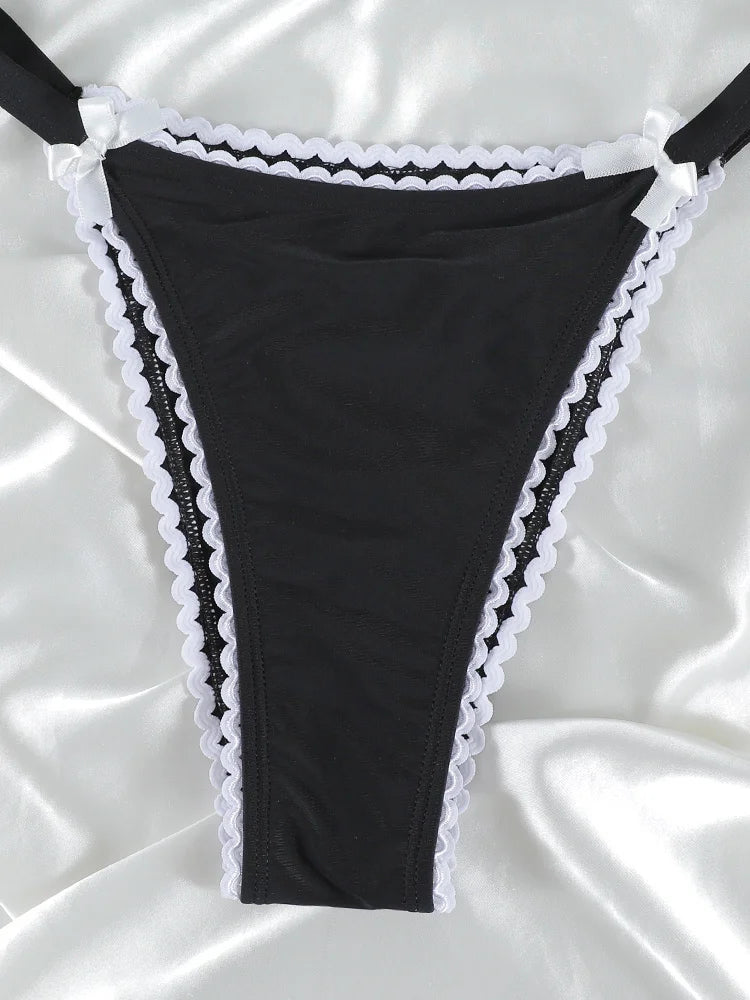 Solid Bikini Set Bow Swimsuit Sexy Swimwear Women Low Waist Bikinis Off Shoulder Swimsuits Two Piece Suit Biuqini Beach Wear